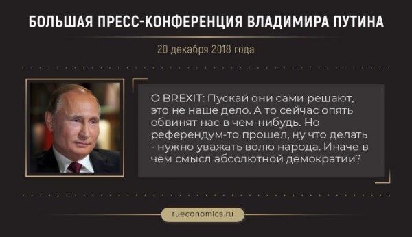 40 главных и ярких заявлений Владимира Путина с большой пресс-конференции-2018