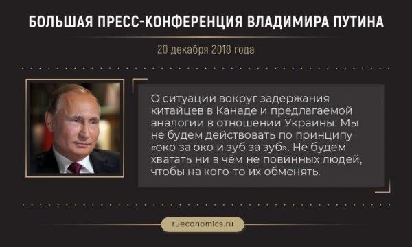 40 главных и ярких заявлений Владимира Путина с большой пресс-конференции-2018